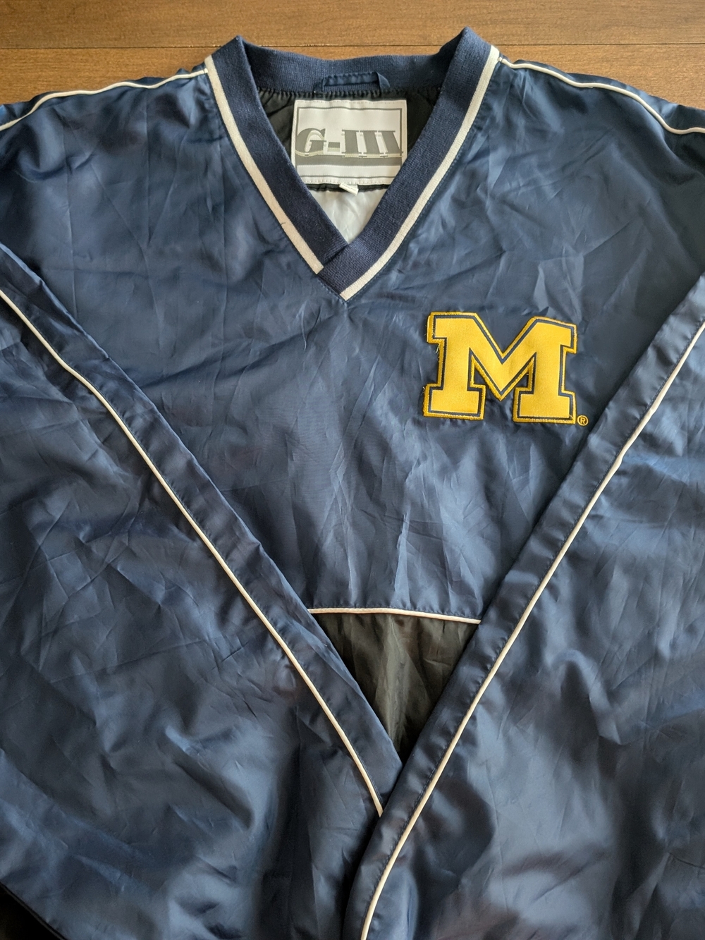 G-III University Of Michigan Block M Windbreaker Jacket